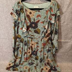 Spartina 449 Millie Ruffle Dress in Riverside Station Vintage Floral